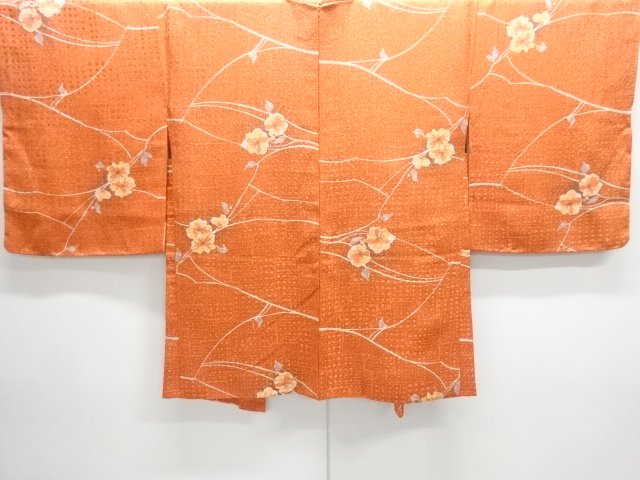 JAPANESE KIMONO / UNUSED HAORI COAT / FLOWER